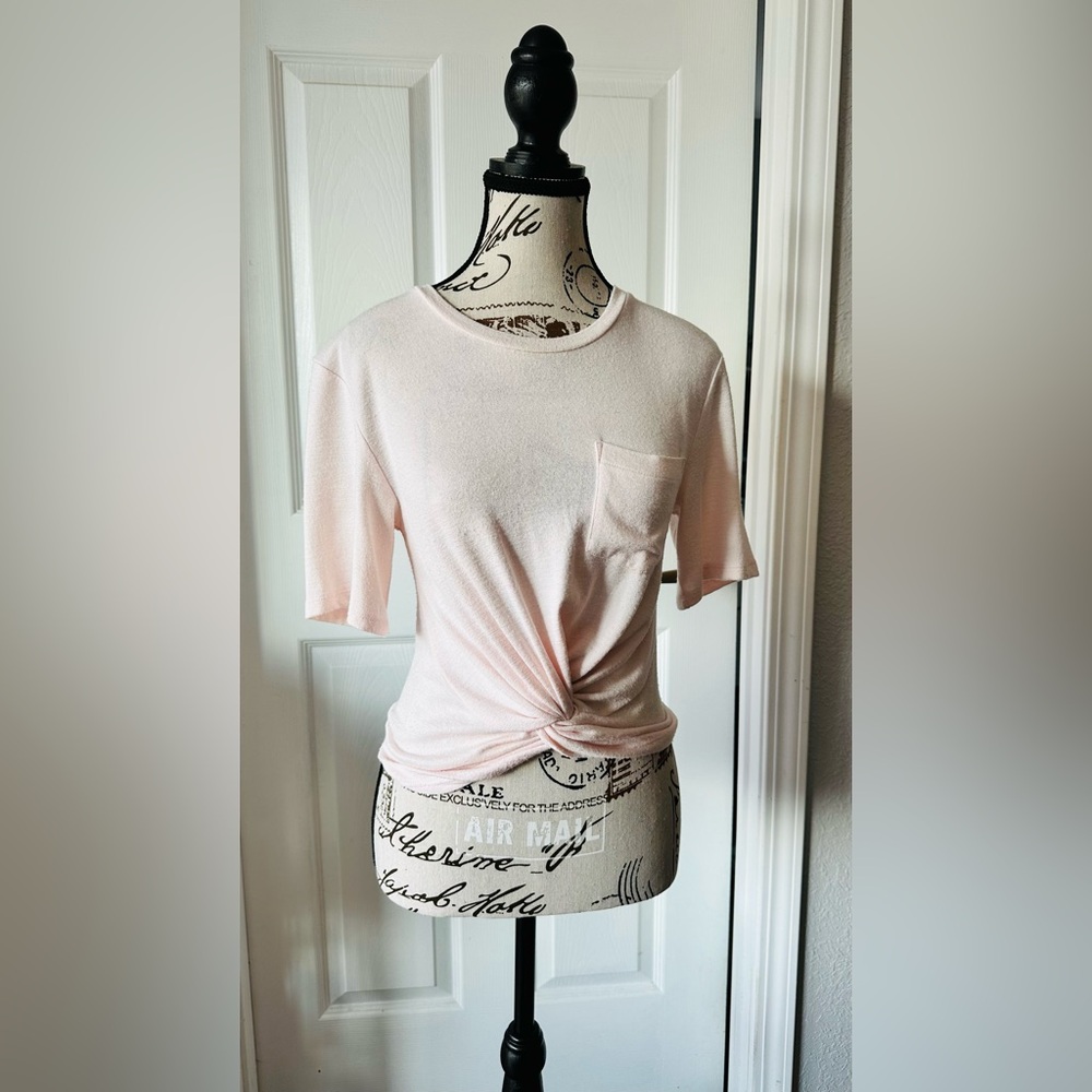 Light Pink Knotted Tee